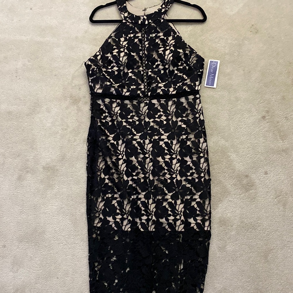 Black Halter Party Dress
